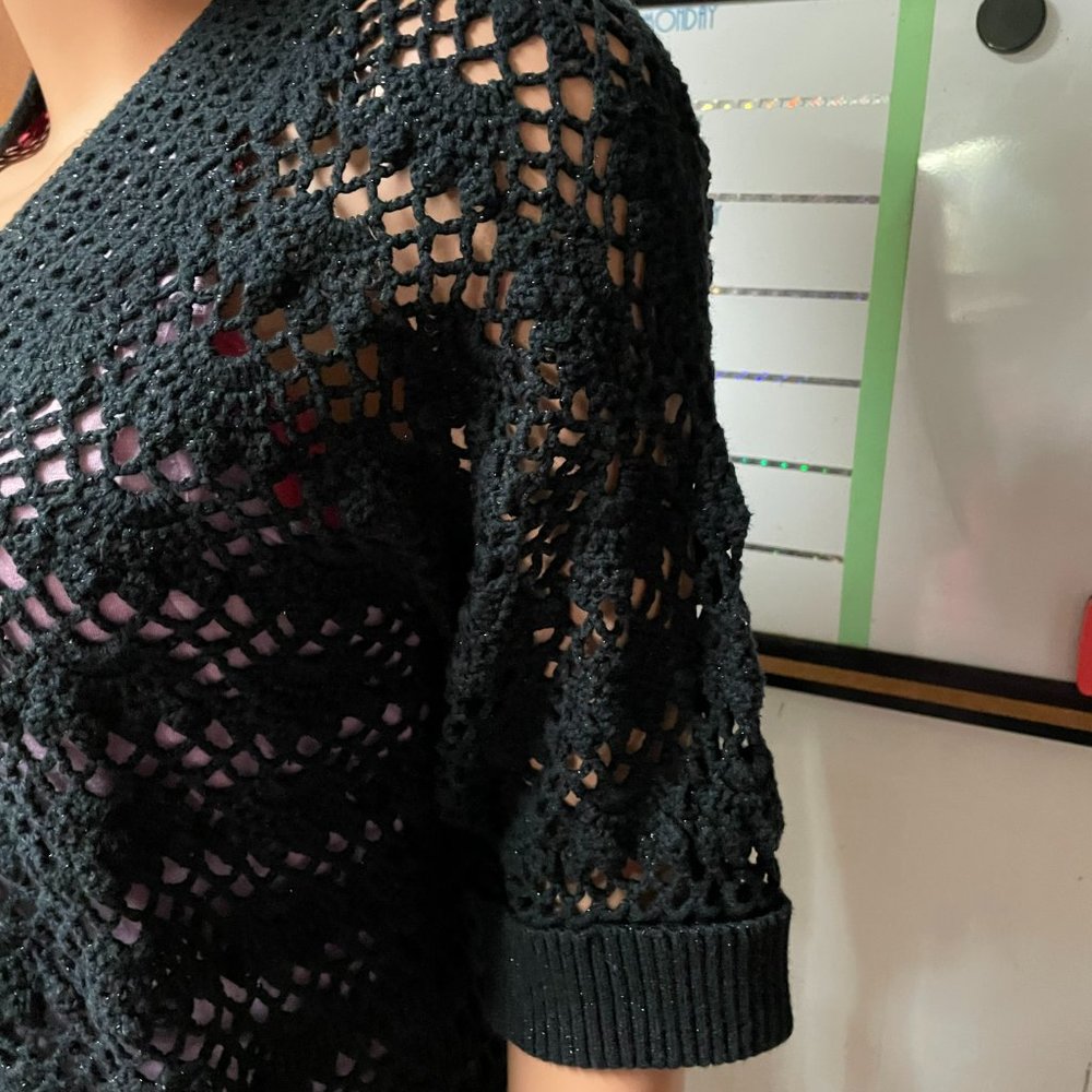 Chico's 0 Open Knit Cardigan - Picture 3 of 4